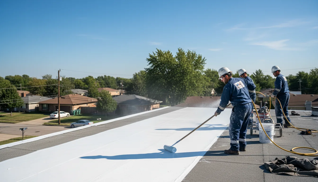 Commercial roof coating in Moravia, IA near me